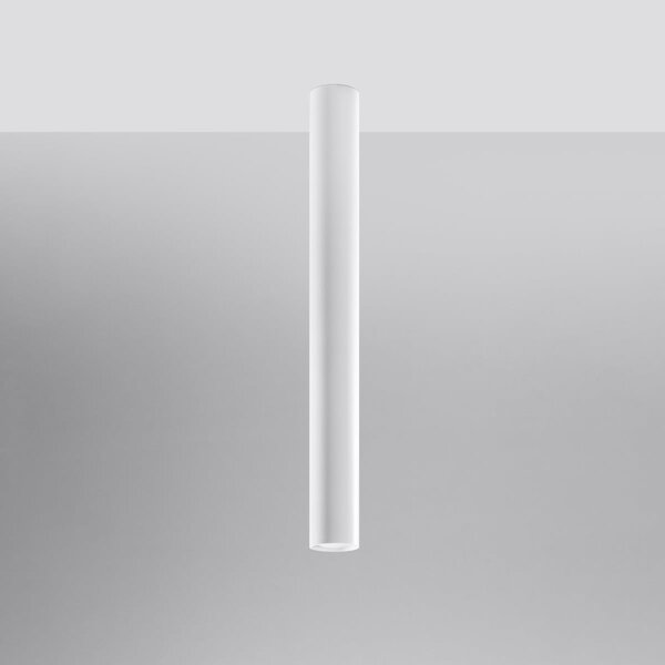 Stropní svítidlo Lagos, 1x bílé kovové stínítko, (60 cm)