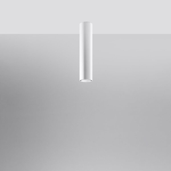 Stropní svítidlo Lagos, 1x bílé kovové stínítko, (40 cm)