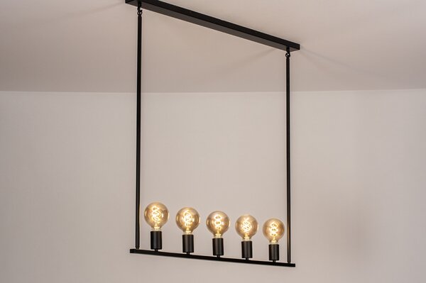 Závěsné svítidlo nad stůl Brooklyn Bulb Black 5 (LMD)