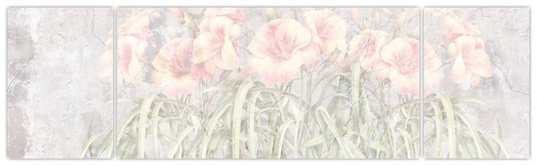 Obraz - Freska lilií (170x50 cm)