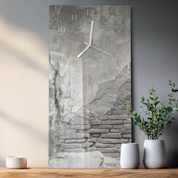 Skleněné hodiny vertikální Zeď zsppb-30x60-00083109