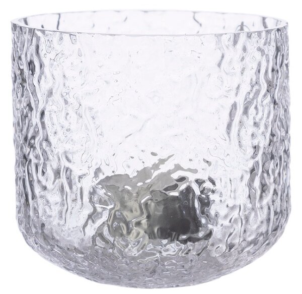 ERNST Skleněný svícen Pattern Tealight - 9 cm EF516