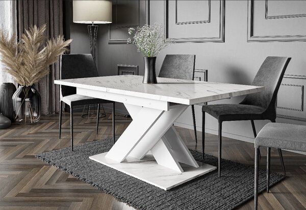 Rozkládací stůl Bronx Barva: Bianco Marble white
