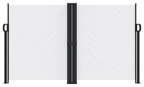 Zatahovací boční markýza bílá 140 x 600 cm