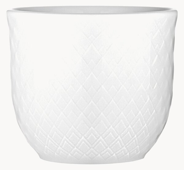 Porcelánové stojany na vajíčka se strukturovaným povrchem Rhombe, 2 ks