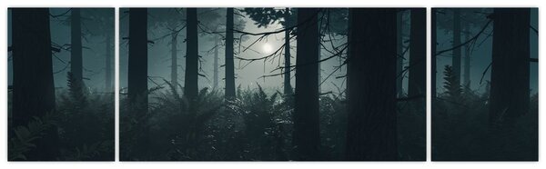 Obraz - Kapradí v měsíčním svitu (170x50 cm)