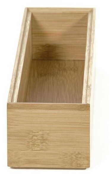 Organizér Compactor Bamboo Box, 30 x 7,5 x 6,35 cm, přírodní dřevo