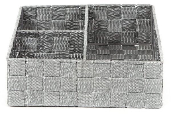 Organizér Compactor TEX 32 x 25 x 8 cm, 3 díly, šedá