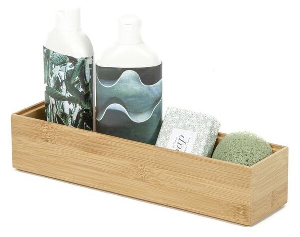 Organizér Compactor Bamboo Box, 30 x 7,5 x 6,35 cm, přírodní dřevo