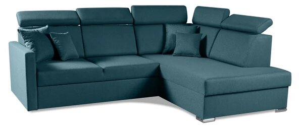 Rohová sedací souprava Morrison XL, pravá, tyrkysová (lux 30)