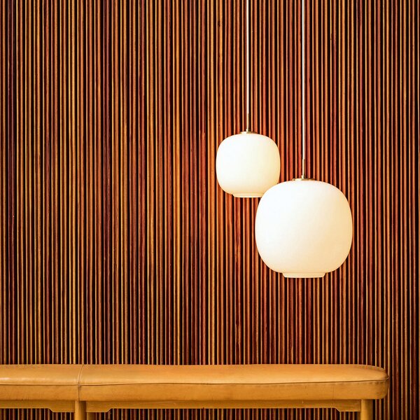 Závěsná svítidlo Louis Poulsen, VL45 Radiohus, stmívatelné, Bílá, Obývací pokoj, Sklo, Design