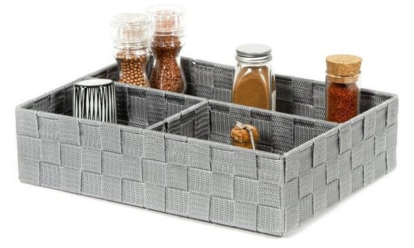 Organizér Compactor TEX 32 x 25 x 8 cm, 3 díly, šedá