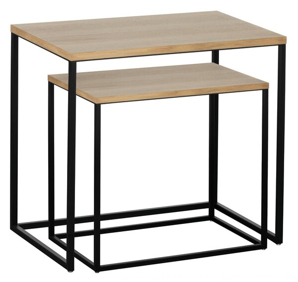 EG 424006 Stůl ve 2 velikostech dřevo/černá mat TOZAWA 424006 - LIVING