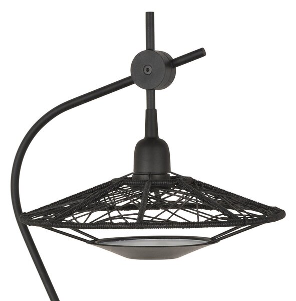 Stolní lampa Forestier, Carpa, Černá, Ložnice, Tkanina / Textil, Design