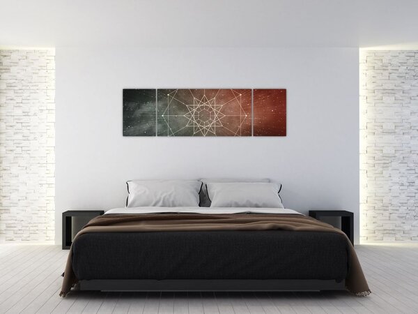 Obraz - Vesmírný dodecagram (170x50 cm)