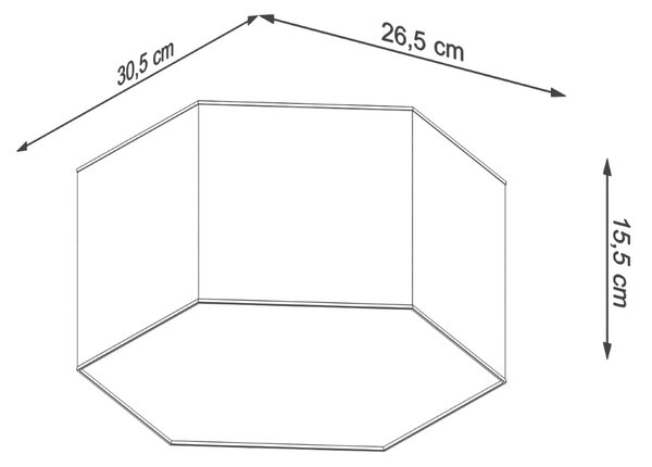 Stropní svítidlo Sunde 2, 1x bílé plastové stínítko, (bílý plast)