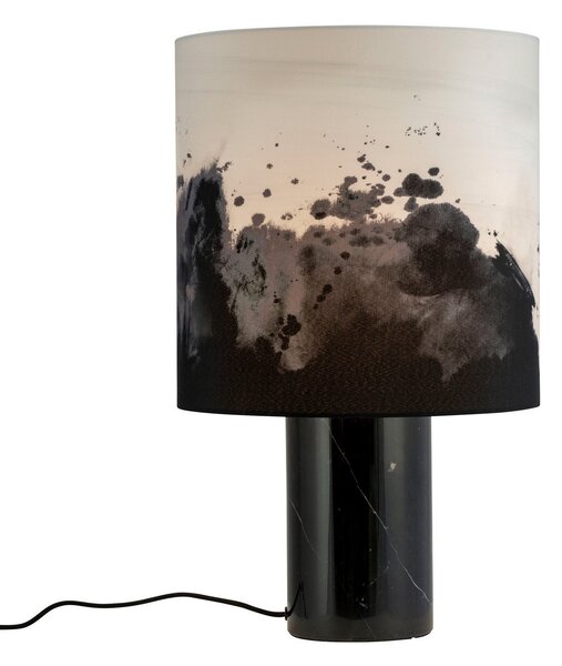 Stolní lampa Dyberg Larsen, Molly, Černá, Obývací pokoj, Kámen