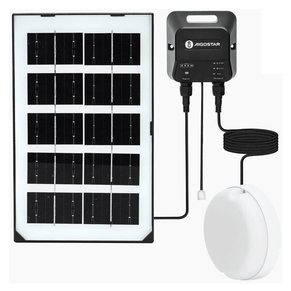 Aigostar - LED Solární svítidlo LED/35W/12V 3000 mAh 6500K pr. 16,8 cm