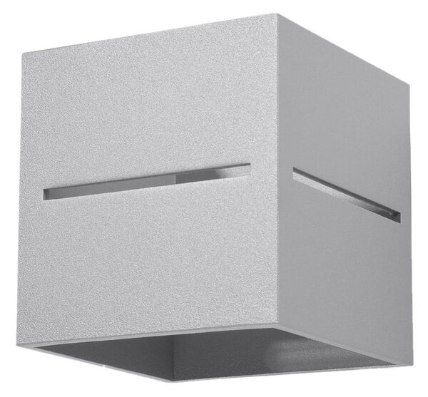 Nástěnné svítidlo Lobo, 1x šedé kovové stínítko