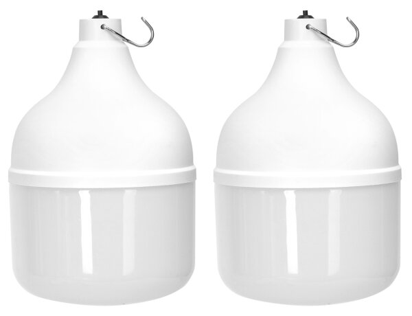 Aigostar - LED Solární lustr se senzorem 2xLED/70W/12V 12000 mAh 6500K pr. 12 cm