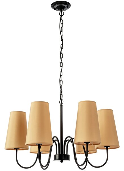 Toolight - Závěsná stropní lampa Vintage - černá - APP753-6