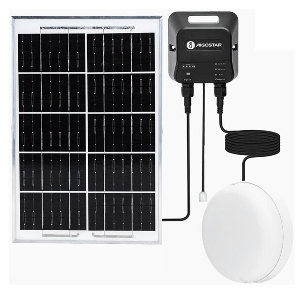 Aigostar - LED Solární svítidlo LED/70W/12V 6000 mAh 6500K pr. 20,5 cm