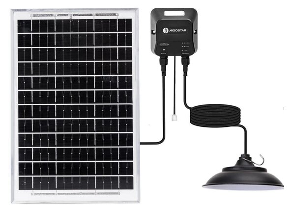 Aigostar - LED Solární lustr LED/70W/12V 6000 mAh 6500K pr. 23,5 cm