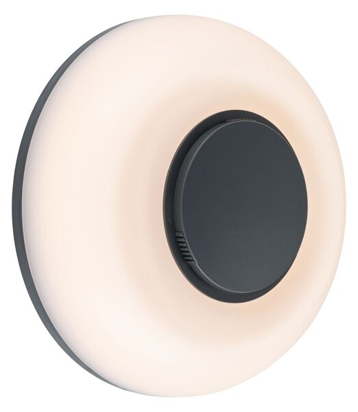 PAULMANN LED venkovní nástěnné svítidlo Aureva IP65 kruhové 220mm 2200 - 4000K 20,5W 230V antracit/bílá polykarbonát