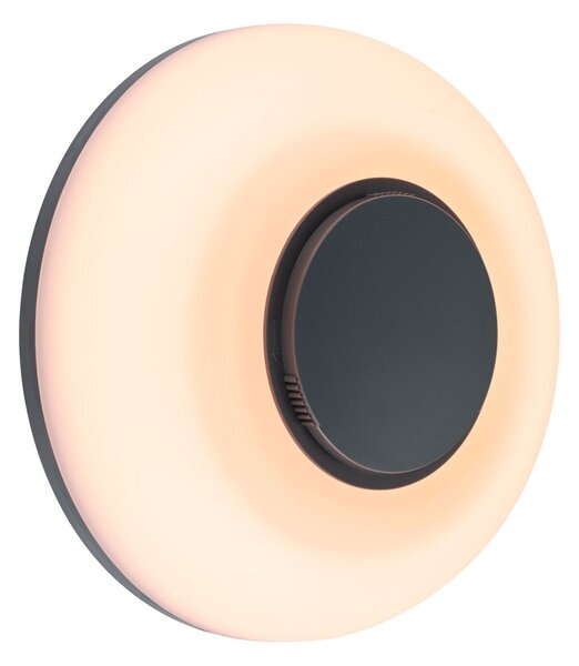 PAULMANN LED venkovní nástěnné svítidlo Aureva IP65 kruhové 220mm 2200 - 4000K 20,5W 230V antracit/bílá polykarbonát
