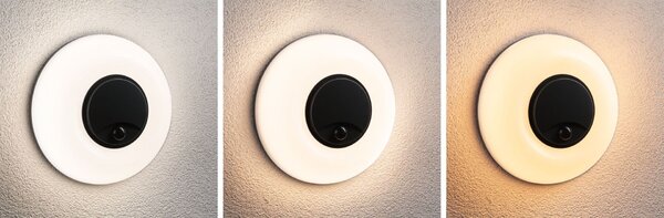 PAULMANN LED venkovní nástěnné svítidlo Aureva pohybové čidlo IP65 kruhové 220mm 2200 - 4000K 20,5W 230V antracit/bílá polykarbonát