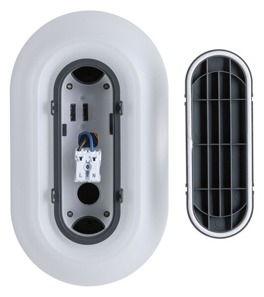 PAULMANN LED venkovní nástěnné svítidlo Elunor IP65 podlouhlé 122x212mm 2200 - 4000K 18,5W 230V antracit/bílá polykarbonát