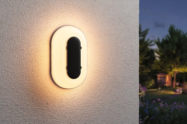 PAULMANN LED venkovní nástěnné svítidlo Elunor IP65 podlouhlé 122x212mm 2200 - 4000K 18,5W 230V antracit/bílá polykarbonát