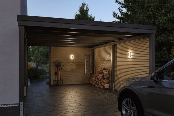 PAULMANN LED venkovní nástěnné svítidlo Elunor IP65 podlouhlé 122x212mm 2200 - 4000K 18,5W 230V antracit/bílá polykarbonát