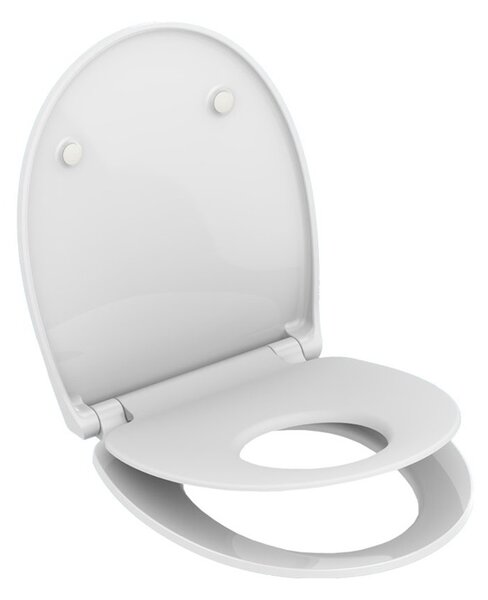 Mereo Samozavírací WC sedátko, duroplast, bílé, s odnímatelnými panty CLICK CSS119