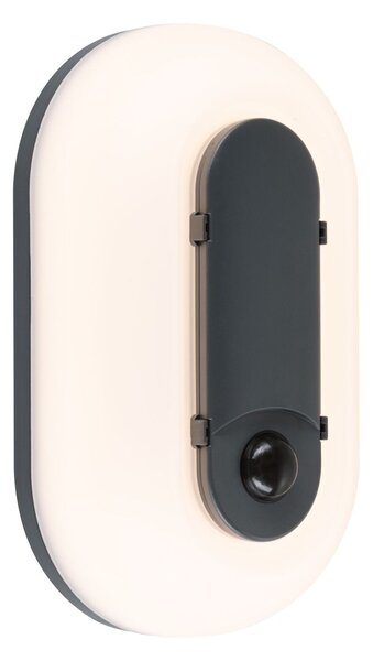 PAULMANN LED venkovní nástěnné svítidlo Elunor pohybové čidlo IP65 podlouhlé 122x212mm 2200 - 4000K 18,5W 230V antracit/bílá polykarbonát