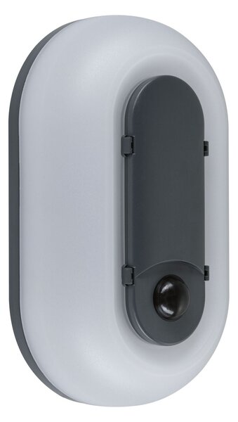 PAULMANN LED venkovní nástěnné svítidlo Elunor pohybové čidlo IP65 podlouhlé 122x212mm 2200 - 4000K 18,5W 230V antracit/bílá polykarbonát