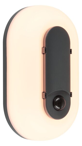 PAULMANN LED venkovní nástěnné svítidlo Elunor pohybové čidlo IP65 podlouhlé 122x212mm 2200 - 4000K 18,5W 230V antracit/bílá polykarbonát