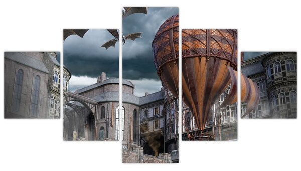 Obraz - Surrealistická krajina (125x70 cm)