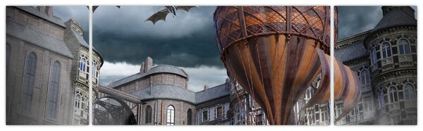 Obraz - Surrealistická krajina (170x50 cm)