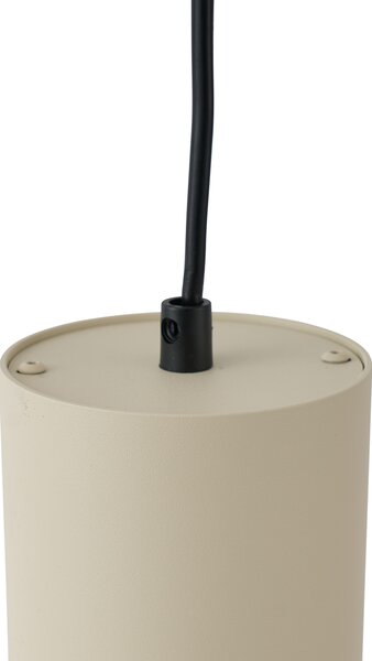 Moderní závěsná lampa béžová s černou pro kolejnicový systém 1-fázový GU10 70mm - Iconic Holt