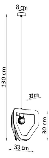 Závěsné svítidlo Tres, 1x černé kovové stínítko