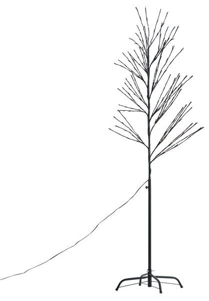 Vánoční strom černý 200 cm vč. LED IP44 - Vixen