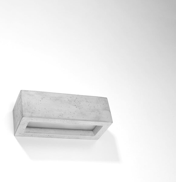 Nástěnné svítidlo Vega, 1x betonové stínítko, (30 cm)