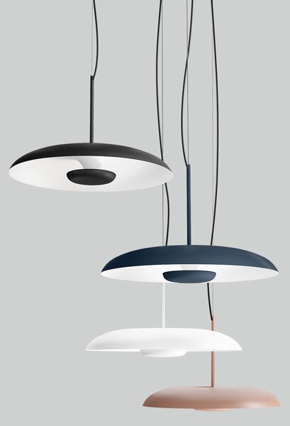 Linealight Závěsné LED svítidlo Basin_P ø48,3 cm, 25W Barva: Černá, Chromatičnost: 2700K