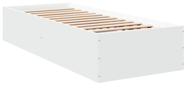 Rám postele bílý 90 x 190 cm kompozitní dřevo 3281063