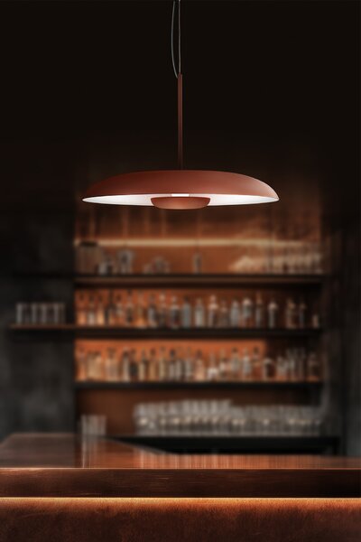 Linealight Závěsné LED svítidlo Basin_P ø48,3 cm, 25W Barva: Černá, Chromatičnost: 2700K