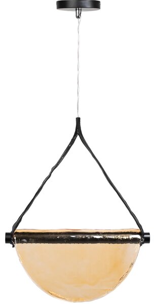Toolight - Závěsná stropní lampa Stila - černá/oranžová - APP1077-CP