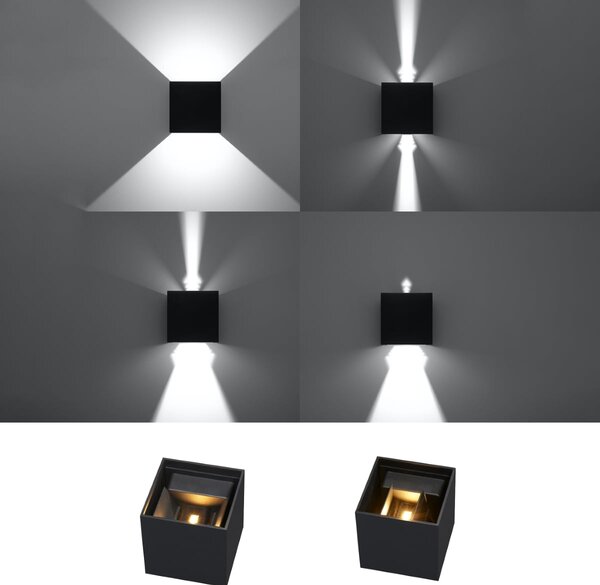 Nástěnné LED svítidlo Luca, 1x LED 6w, 3000k, b