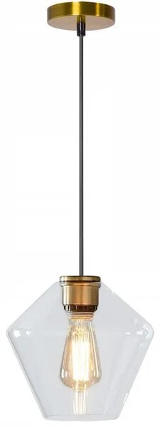 Toolight - Závěsná stropní lampa Amber - zlatá/transparentní - APP440-1CP