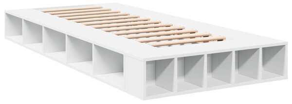 Rám postele bílý 75 x 190 cm kompozitní dřevo 3280531